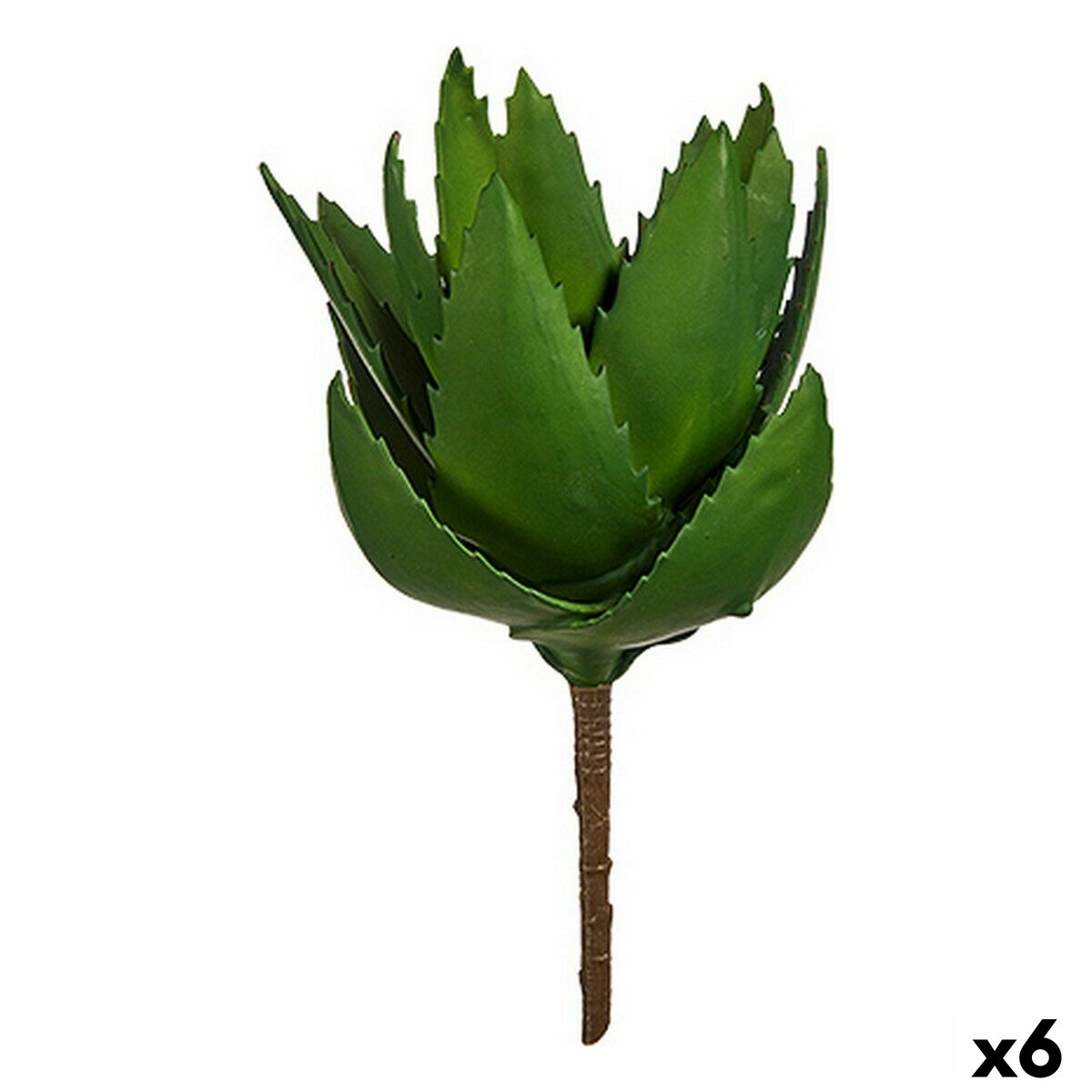 Planta Decorativa Ibergarden Plástico Aloe Vera 13 x 24,5 x 14 cm (6 Unidades)