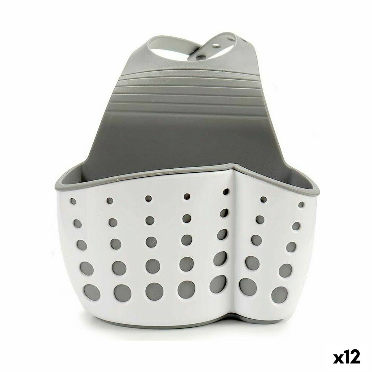 Portaestropajos para Fregadero Kinvara Caucho Polipropileno 15 x 11,5 x 8 cm (12 Unidades)