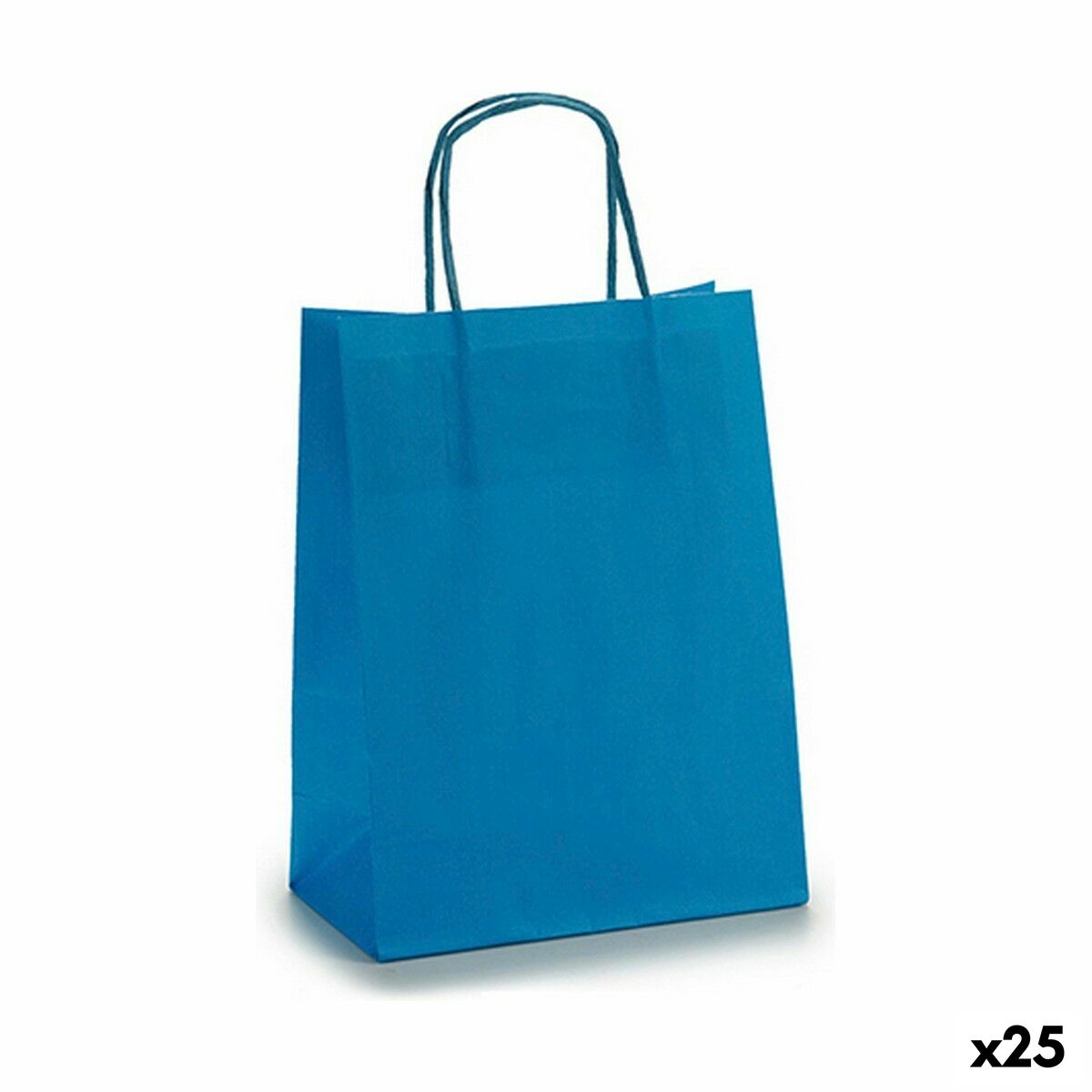 Bolsa de Papel Pincello Azul 18 x 8 x 31 cm 18 x 30 x 0,2 cm 18 x 31 x 0,2 cm (25 Unidades)