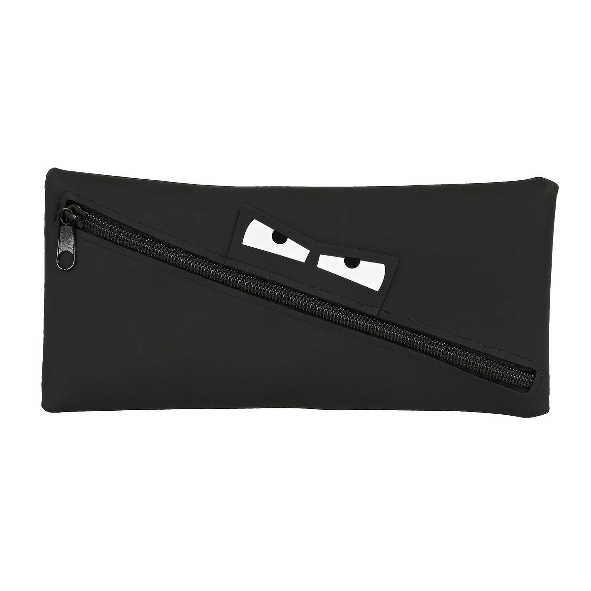 Estuche Escolar Safta   Cara 22 x 11 x 1 cm Negro