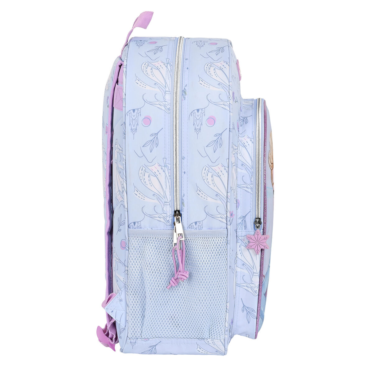 Mochila Escolar Frozen Believe Lila 33 x 42 x 14 cm