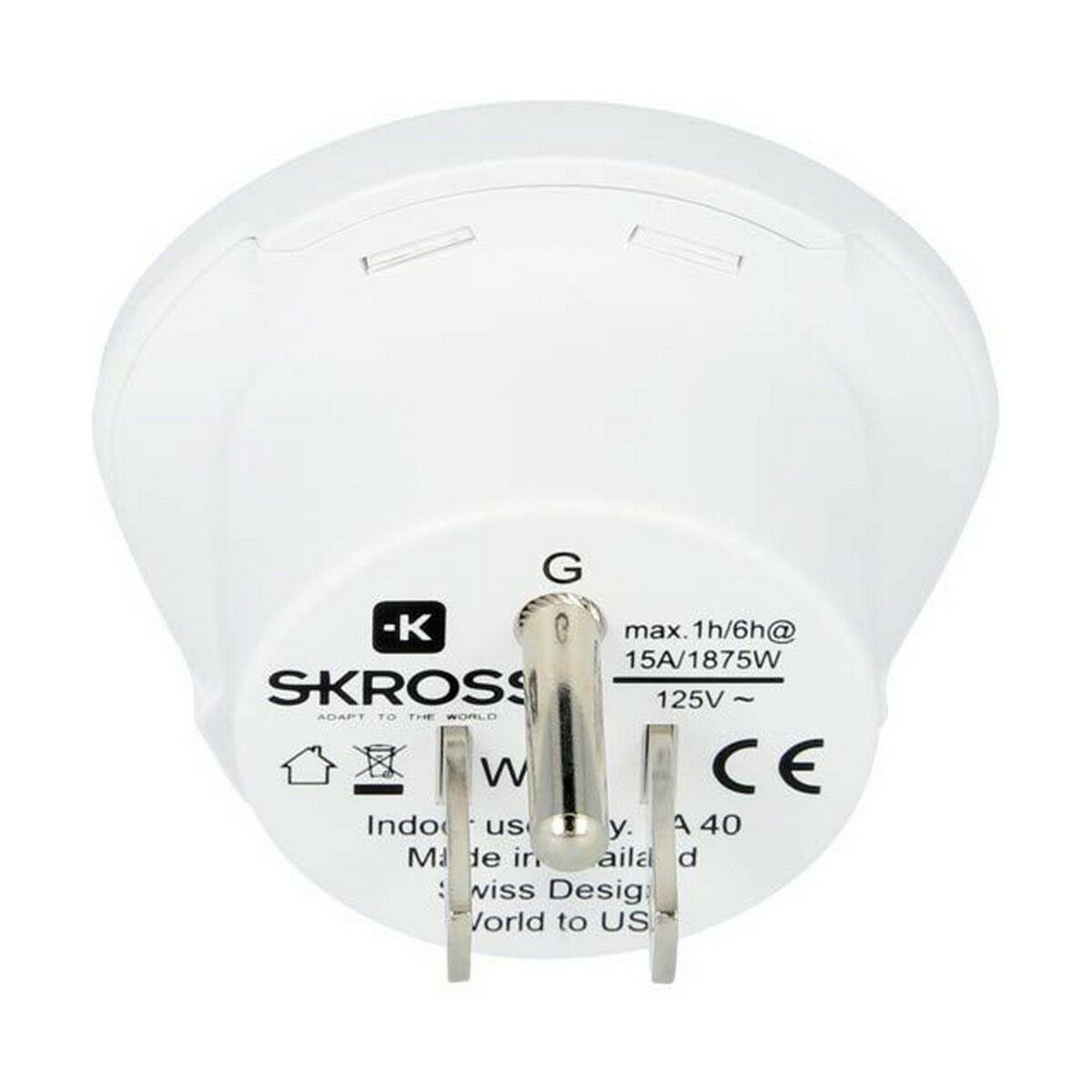 Adaptador de Corriente Skross 1.500221-E Estados Unidos Internacional