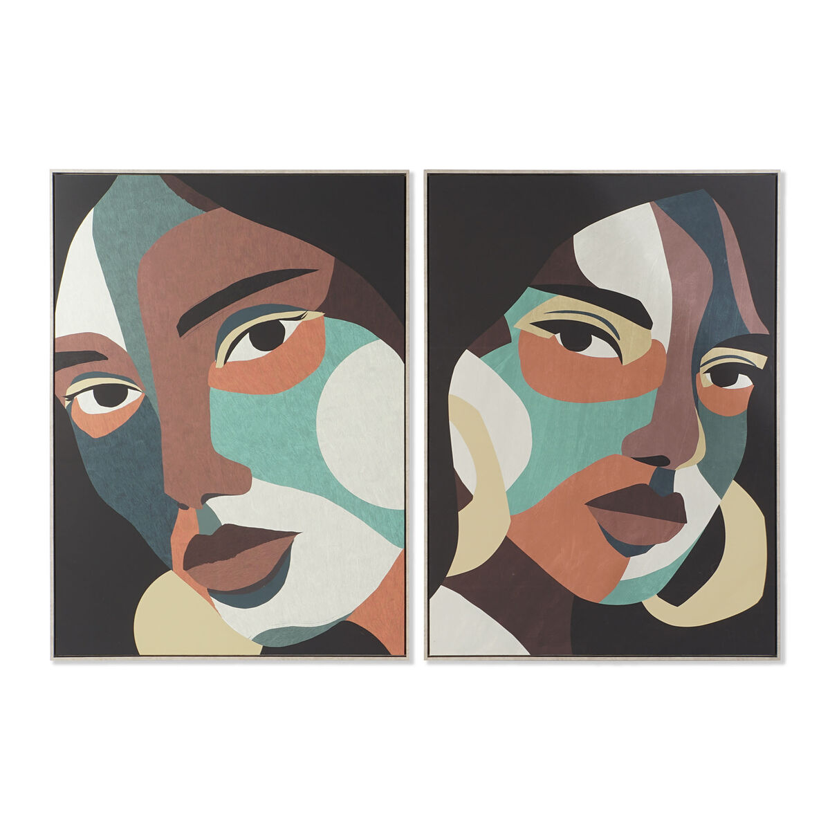 Lienzo DKD Home Decor Poliestireno Lienzo 104 x 4,5 x 143,5 cm