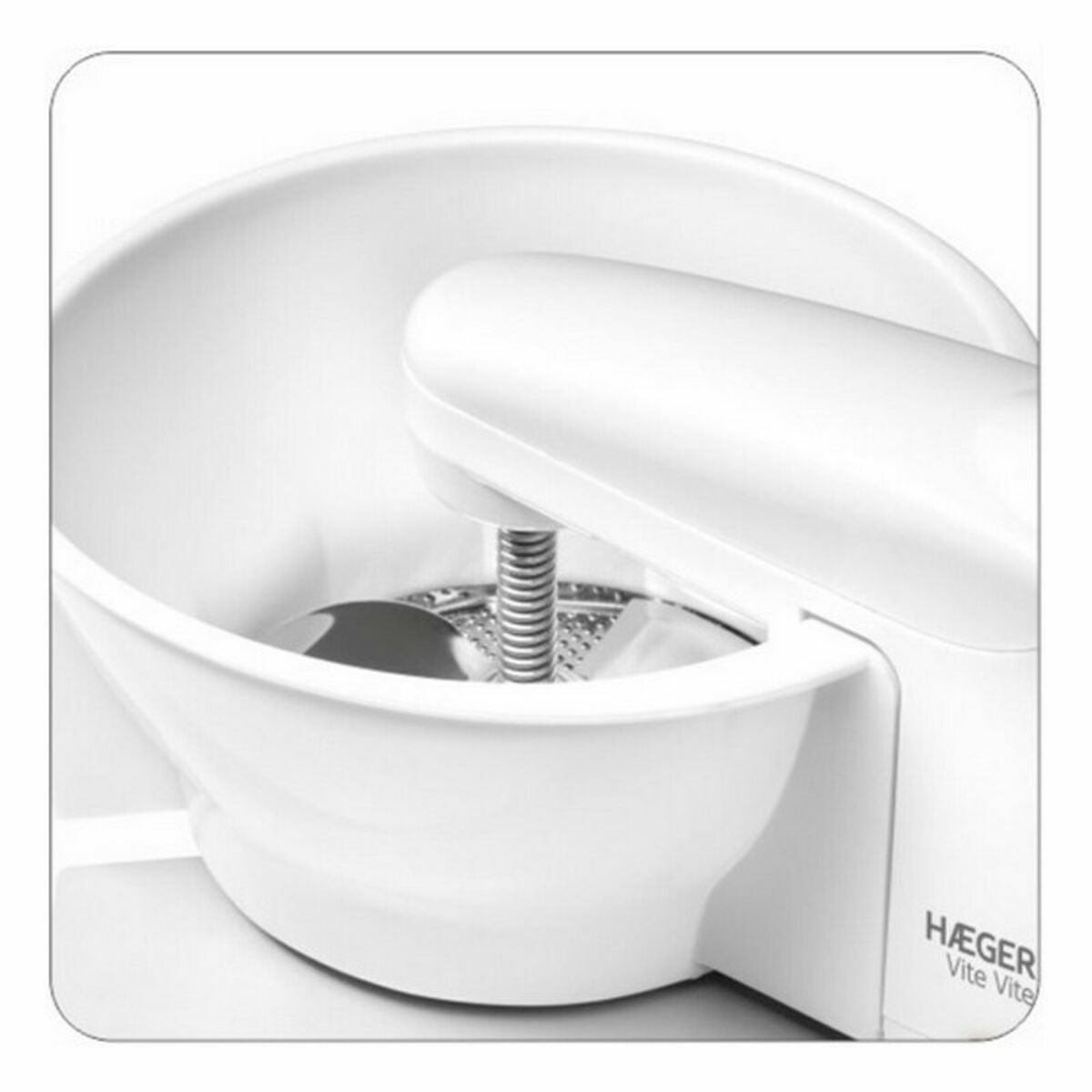 Pasapurés Haeger VM-25W.001A Blanco Acero Inoxidable Plástico