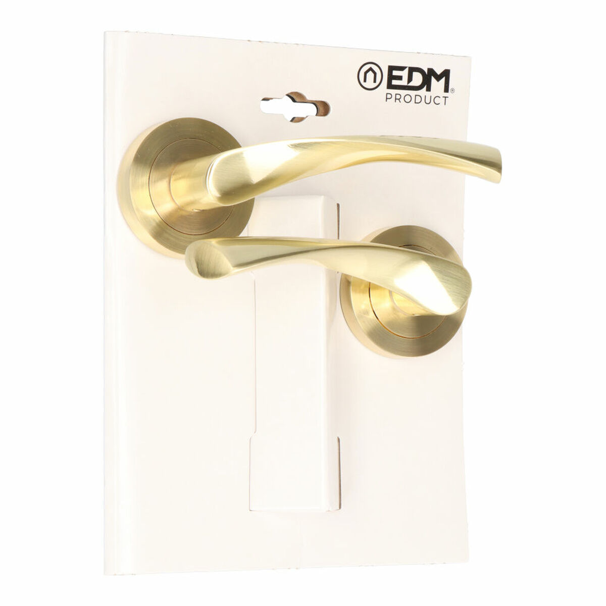 Manilla con roseta EDM 85438 707 Aluminio Ø 50 mm