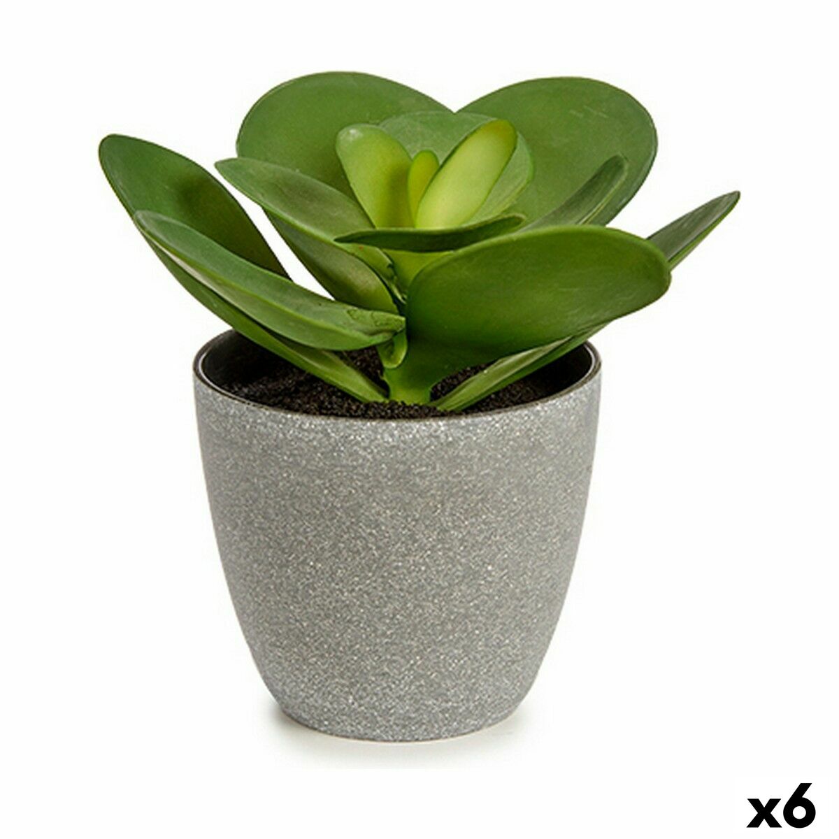 Planta Decorativa Ibergarden Plástico 18 x 18,5 x 18 cm (6 Unidades)