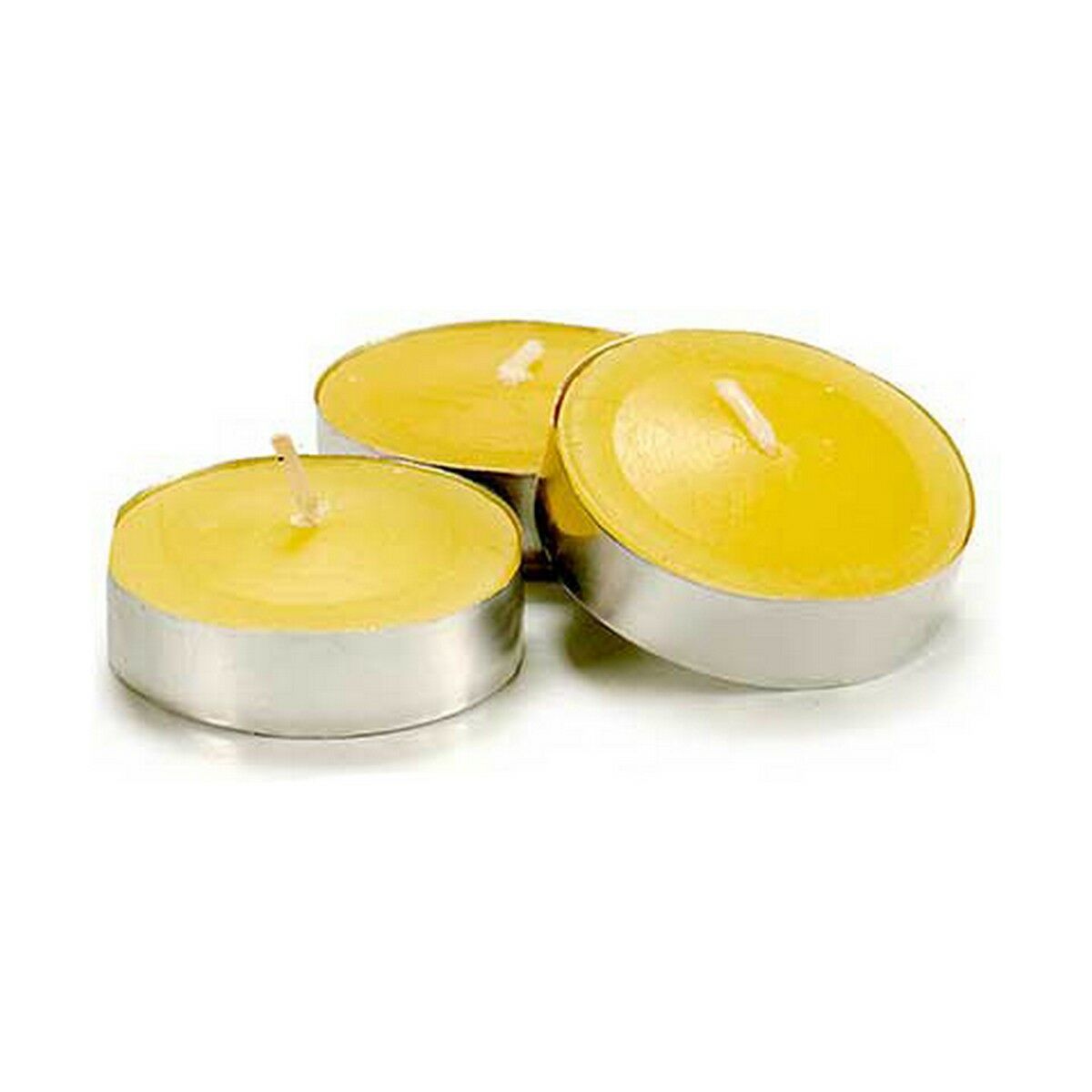 Set de Velas Ibergarden Amarillo Cera Citronela (12 Unidades) (24 Unidades)