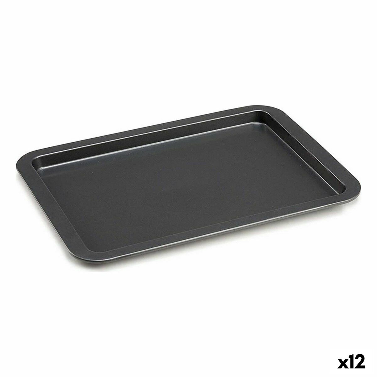 Bandeja para Horno Kinvara Gris Metal 25,3 x 2 x 37 cm (12 Unidades)