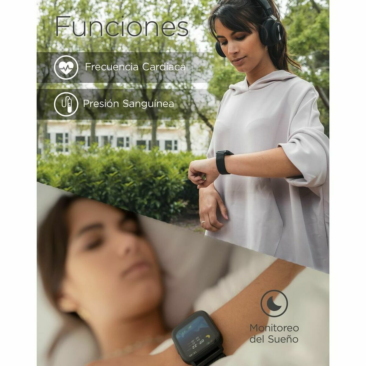 Smartwatch KSIX BXSW11N 1,7" 180 mAh Negro (Reacondicionado A)