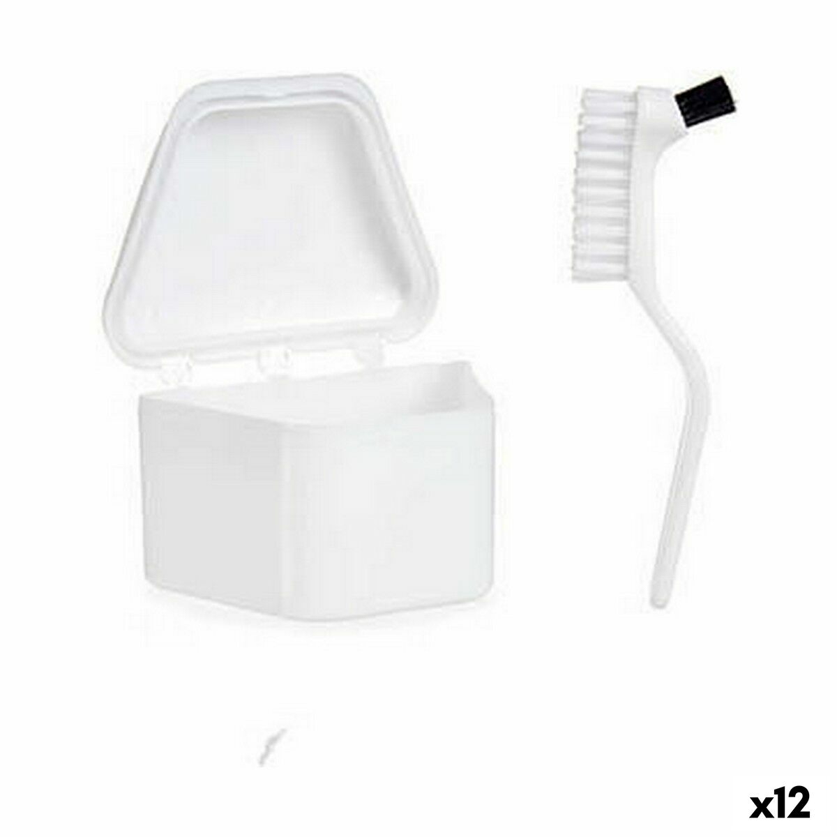 Set para Dentaduras Postizas Berilo Blanco Polipropileno (12 Unidades)