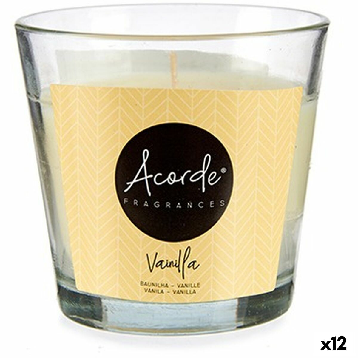 Vela Perfumada Acorde Vainilla 120 g (12 Unidades)