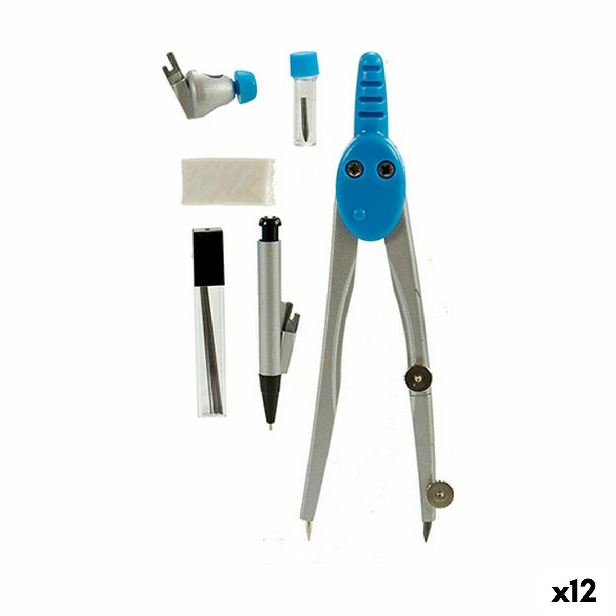 Compás Pincello 2,5 x 19,5 x 10 cm Portaminas (12 Unidades)