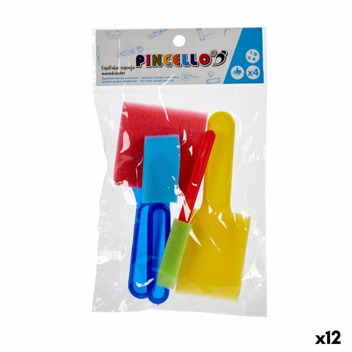 Set de Manualidades Pincello Multicolor Espátula (12 Unidades)
