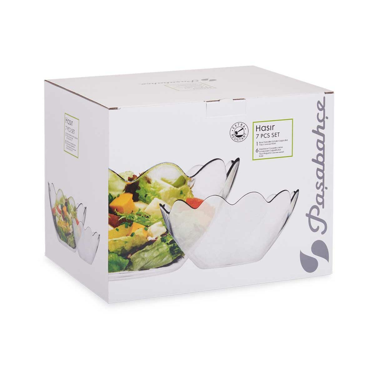 Set de Cuencos Pasabahce Hasir Transparente Vidrio 31 x 25,5 x 24,5 cm (2 Unidades)