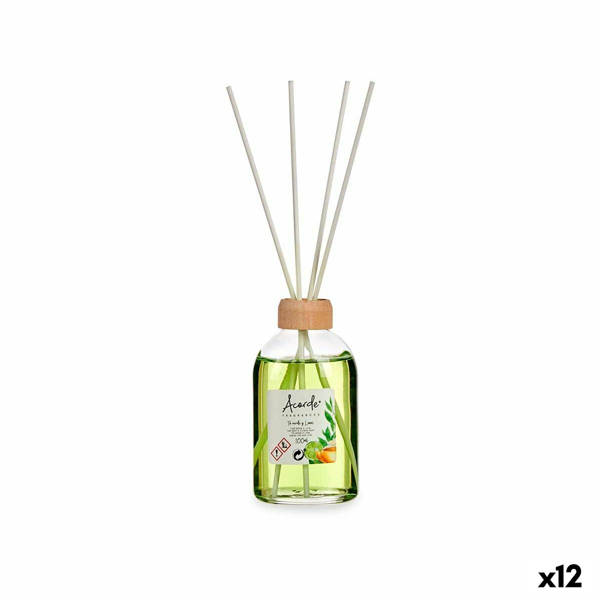 Varitas Perfumadas Acorde Lima Té Verde 100 ml (12 Unidades)