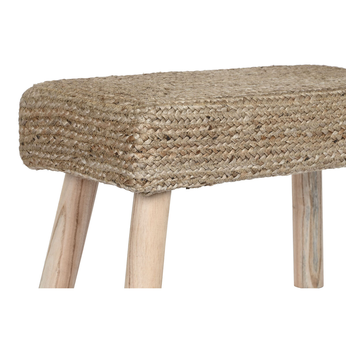 Reposapiés DKD Home Decor Marrón Yute Natural Urbano 60 x 30 x 40 cm