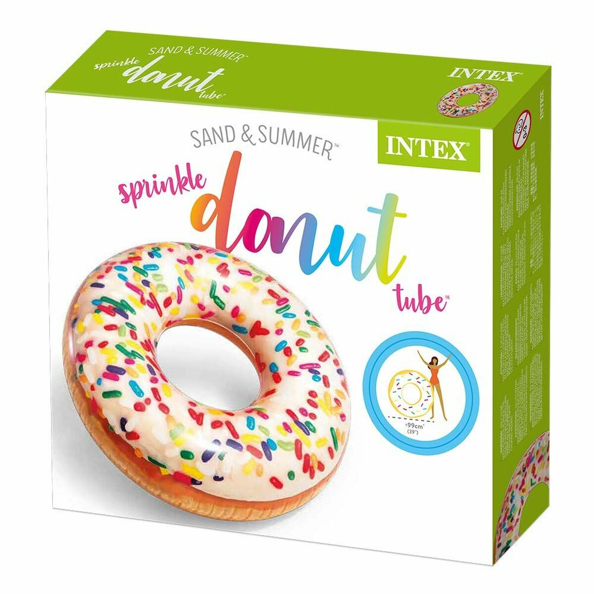 Rueda Hinchable Intex Donut Blanco 99 x 25 cm