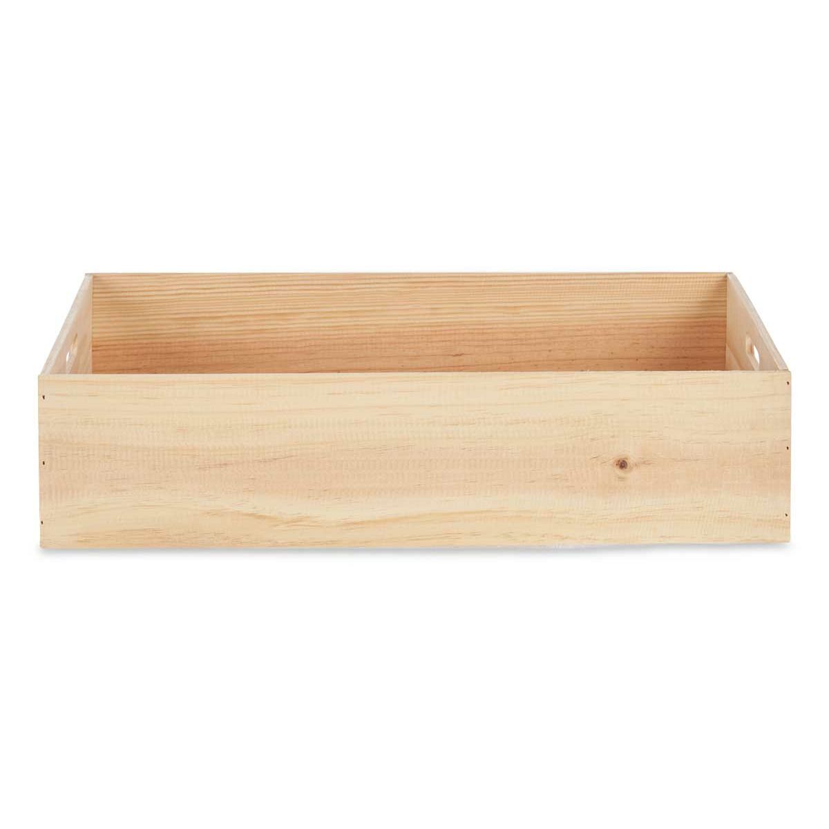 Caja Decorativa Gift Decor Natural Pino Madera de pino (4 Unidades)