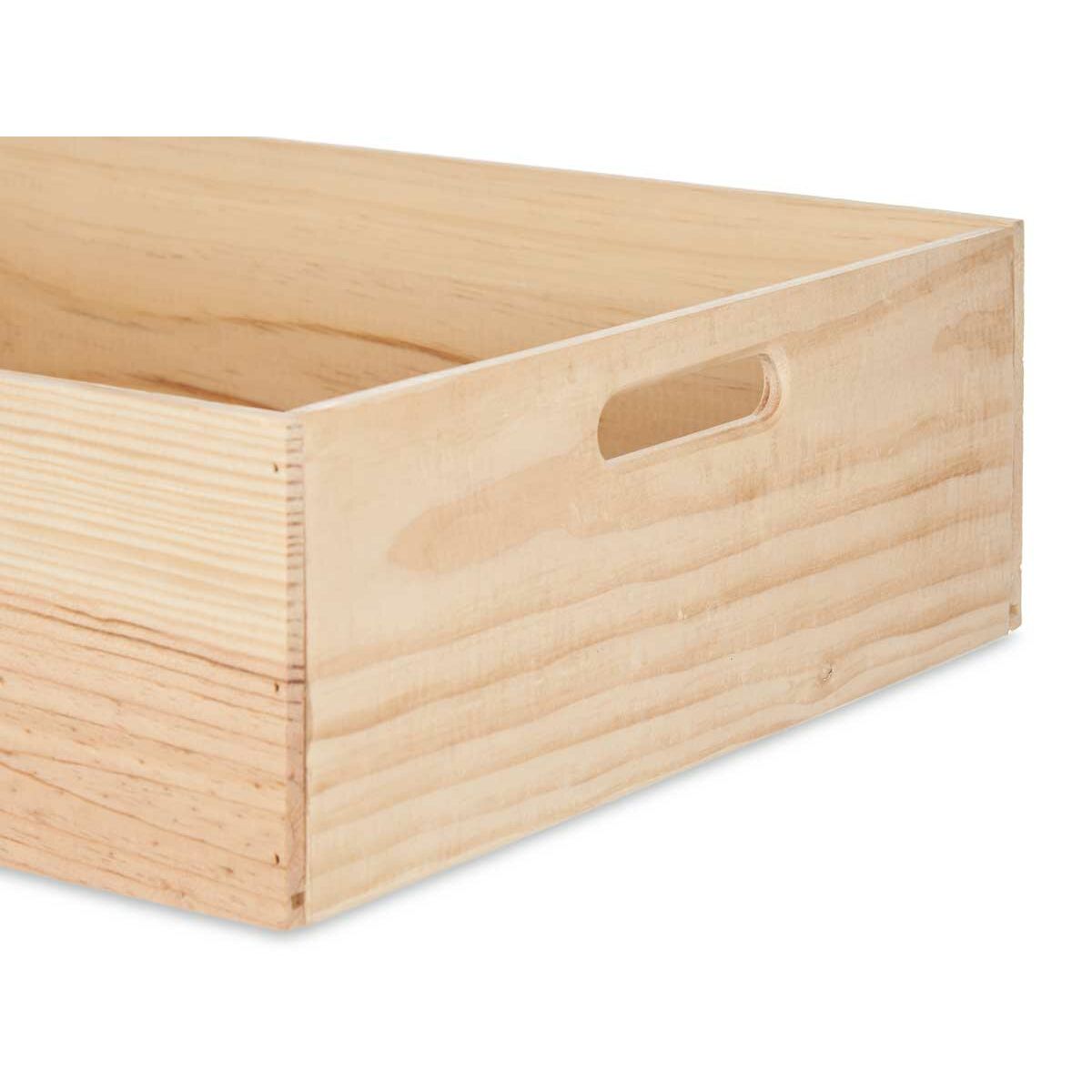 Caja Decorativa Gift Decor Natural Pino Madera de pino (4 Unidades)