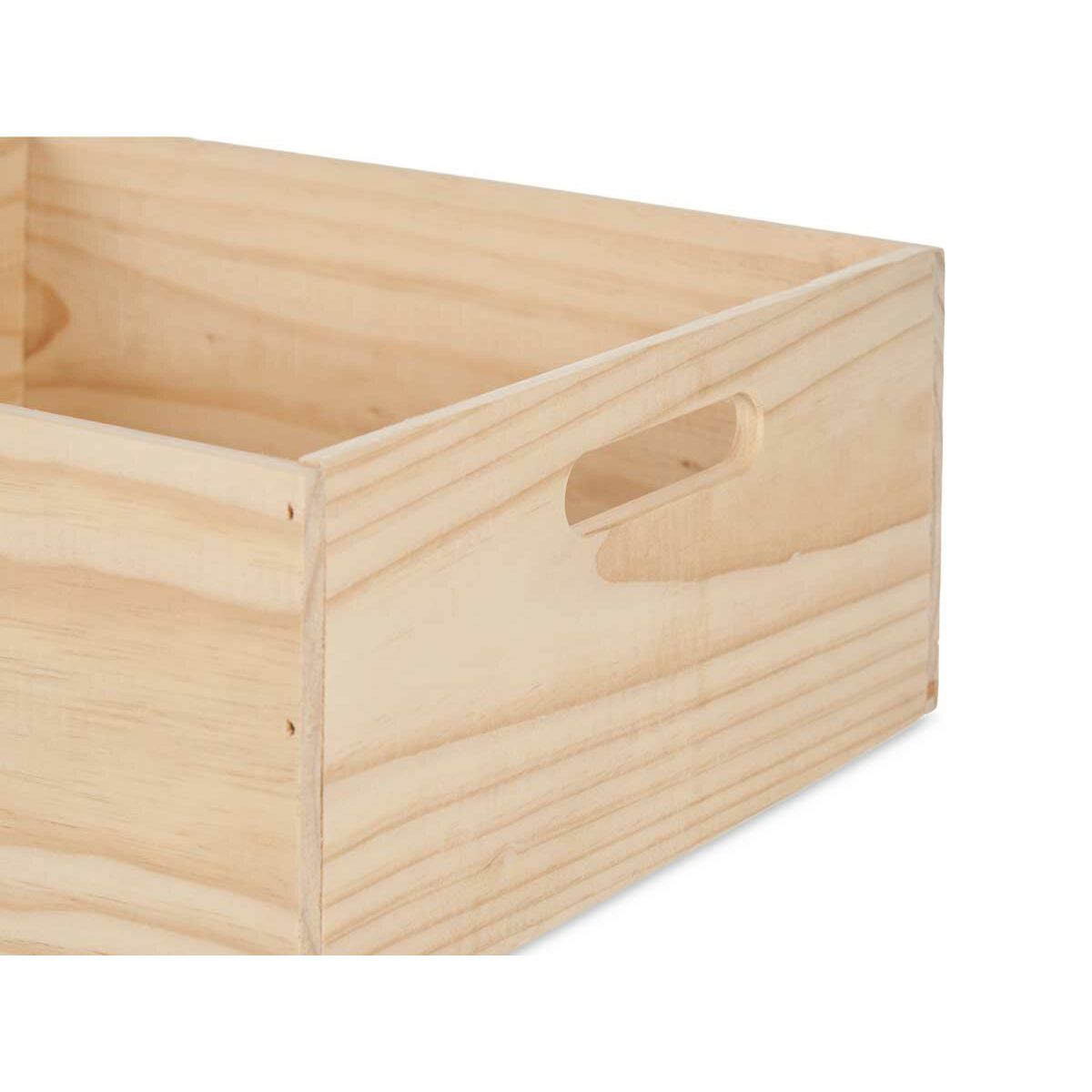 Caja Decorativa Gift Decor Natural Pino Madera de pino (4 Unidades)