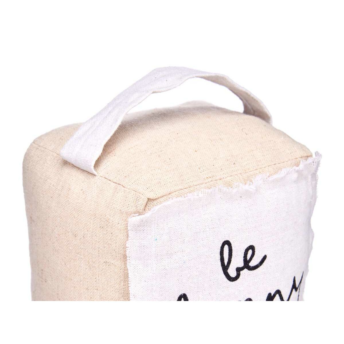 Sujetador de puerta Gift Decor Be Happy Tela 16 x 19 x 14,5 cm Cubo (6 Unidades)