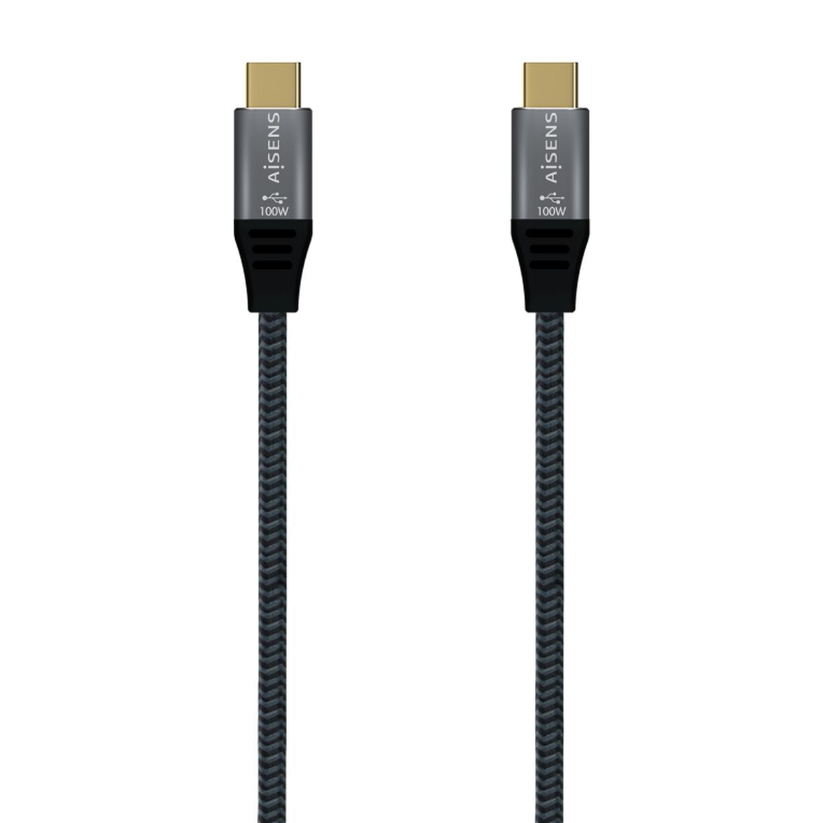 Cable USB-C Aisens A107-0671 1 m Gris