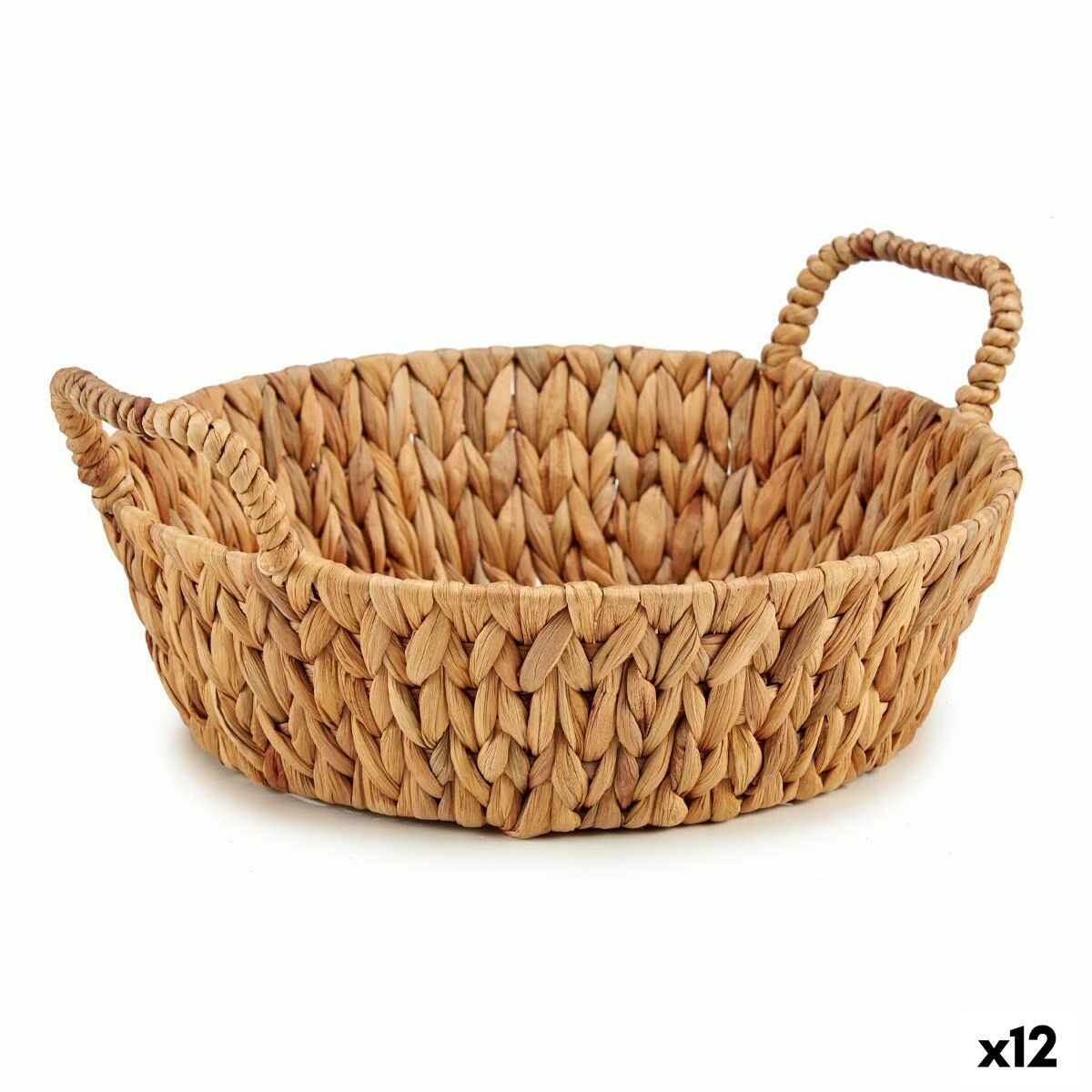 Centro de Mesa Gift Decor Marrón Metal Natural Jacinto de agua 39,5 x 16,5 x 35 cm (12 Unidades)