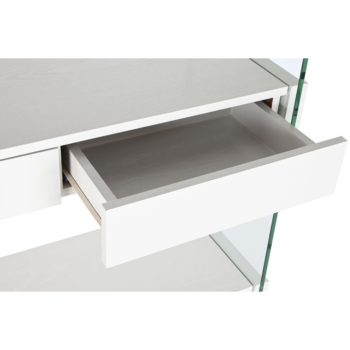 Estantería DKD Home Decor Blanco Transparente Cristal Madera MDF 90 x 35 x 180 cm (1)