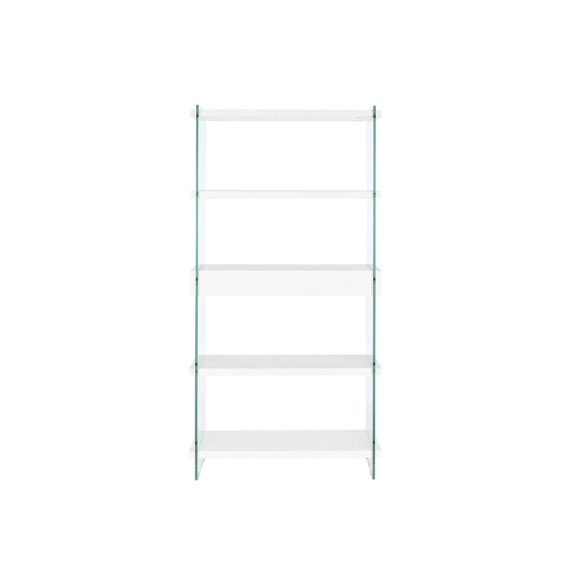 Estantería DKD Home Decor Blanco Transparente Cristal Madera MDF 90 x 35 x 180 cm (1)