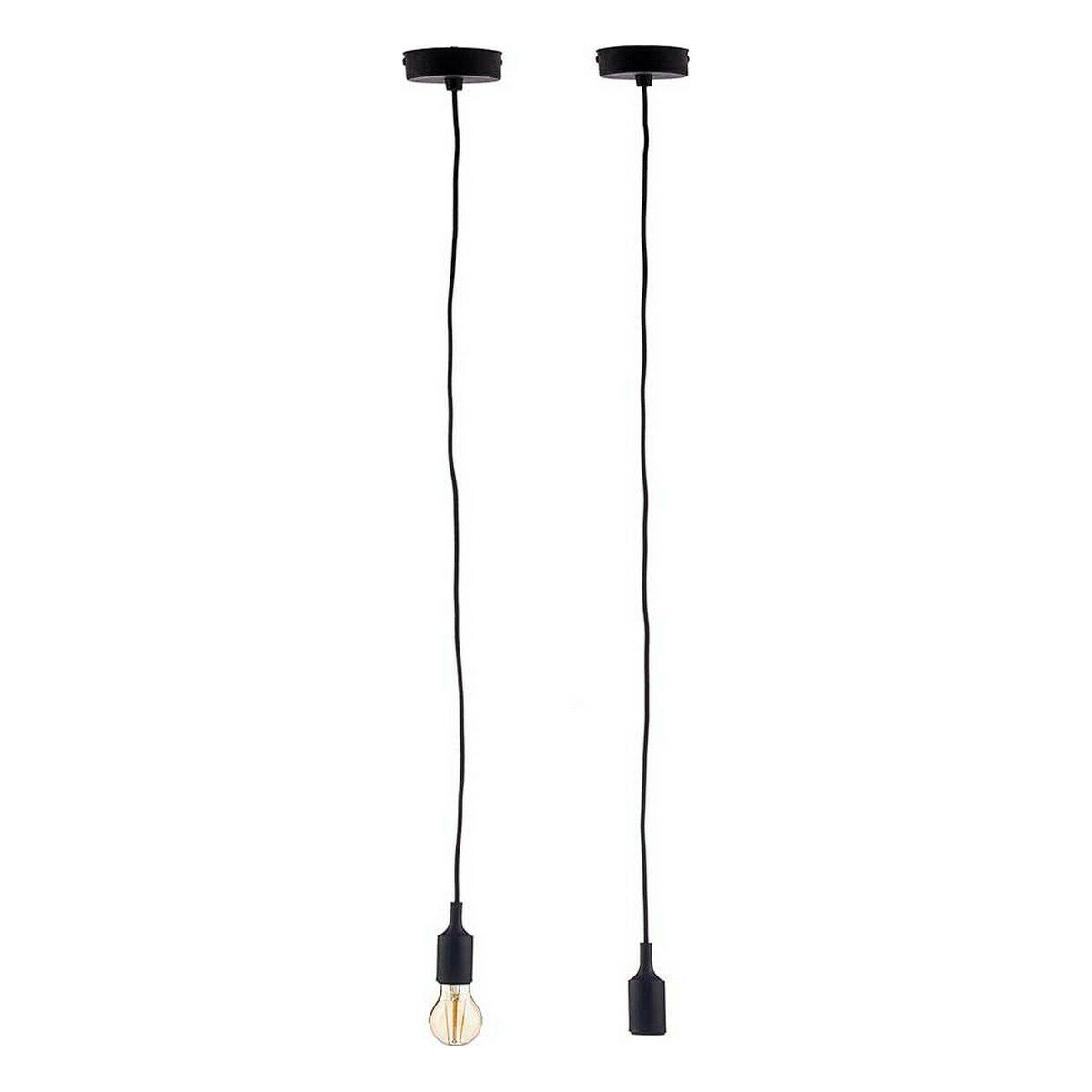 Lámpara de Techo Gift Decor Negro 60 W 220-250 V (6 Unidades)