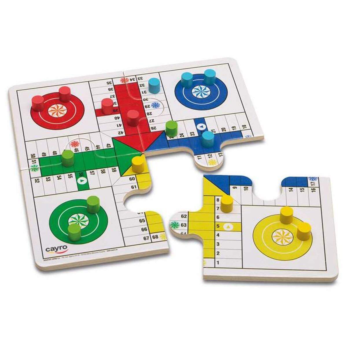 Tablero de Parchís y Oca Cayro 12 x 19,5 x 5 cm
