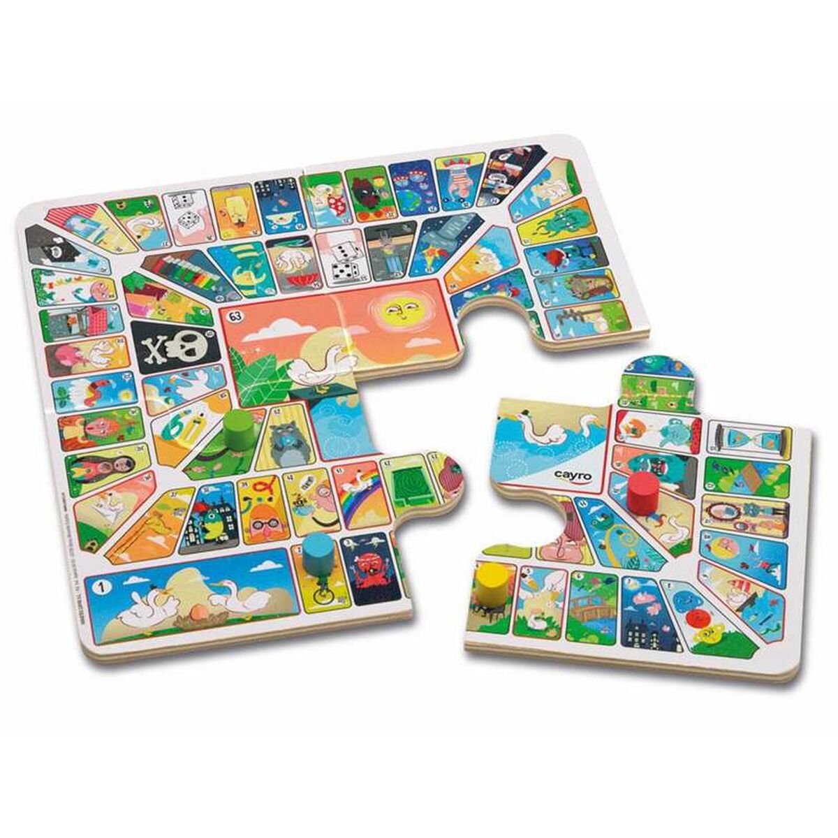 Tablero de Parchís y Oca Cayro 12 x 19,5 x 5 cm