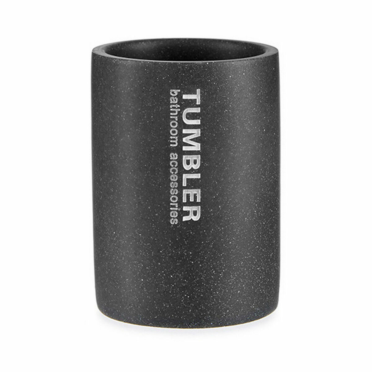 Portacepillos de Dientes Berilo Tumbler Gris Resina 7,5 x 10,2 x 7,5 cm (12 Unidades)