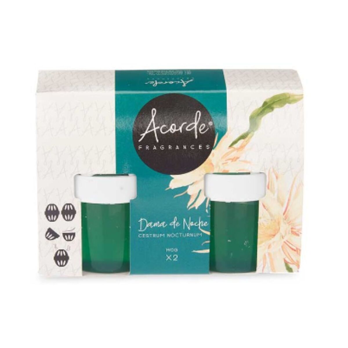 Set de Ambientadores Acorde Dama de noche Gel (24 Unidades)