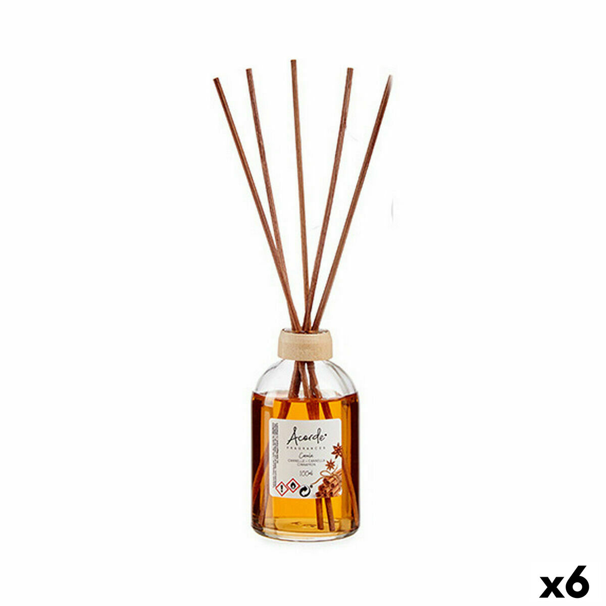 Varitas Perfumadas Acorde Canela 100 ml (6 Unidades)