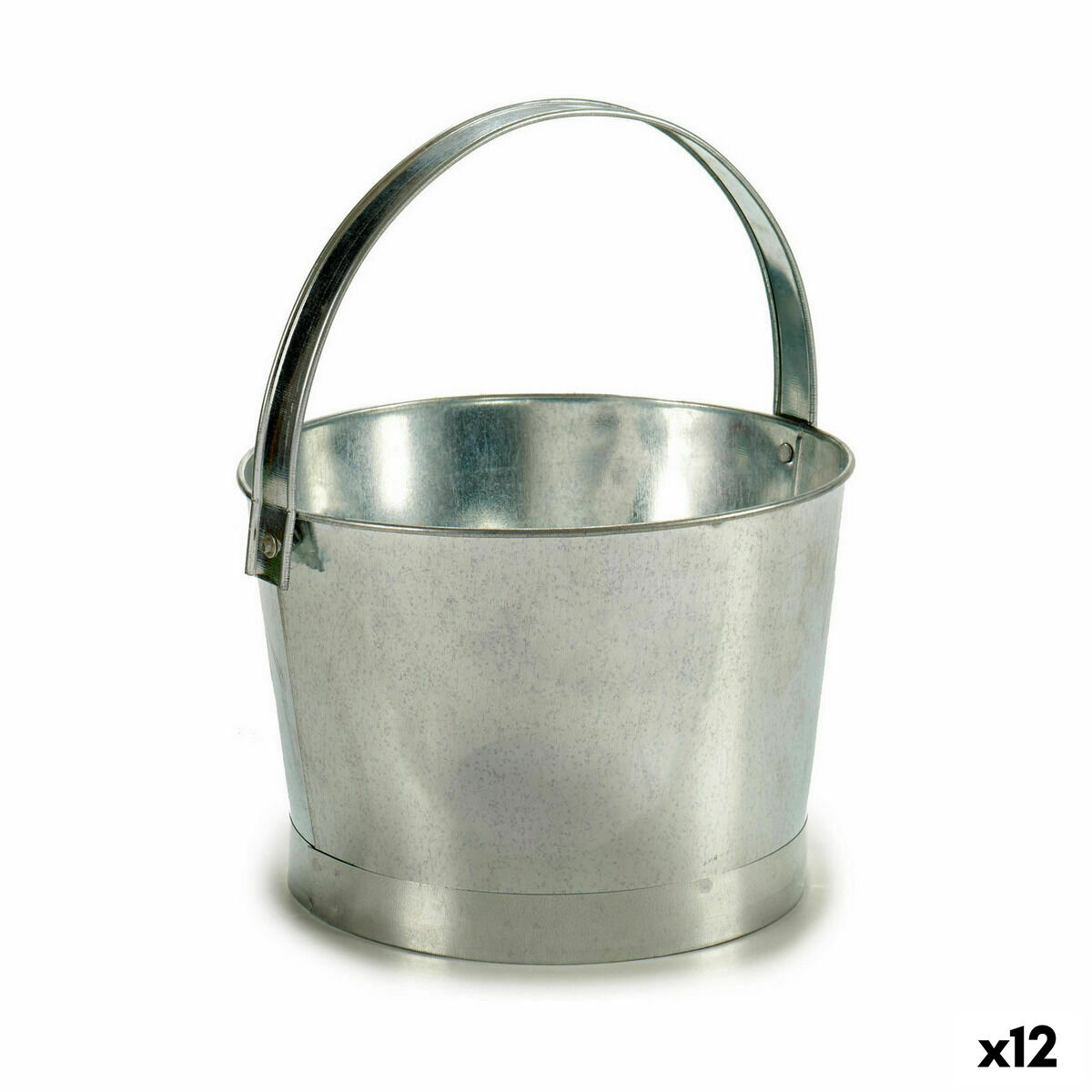 Maceta Ibergarden Plateado Zinc Cubo 25 x 30 x 26,5 cm 27 x 30 x 25 cm (12 Unidades)