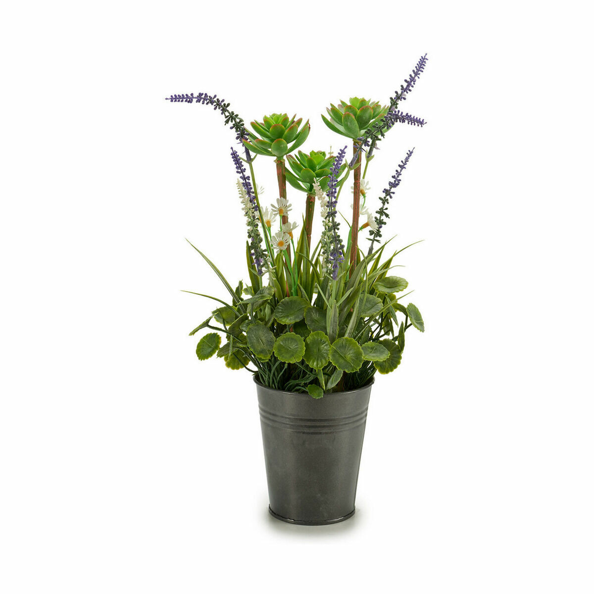 Planta Decorativa Ibergarden Metal Plástico Lavanda 13 x 40 x 13 cm (12 Unidades)
