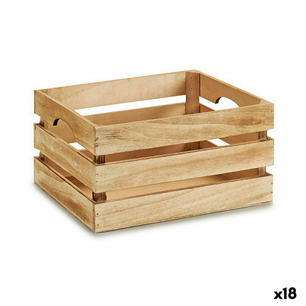 Caja Decorativa Gift Decor Marrón Madera Álamo Madera de álamo (18 Unidades)