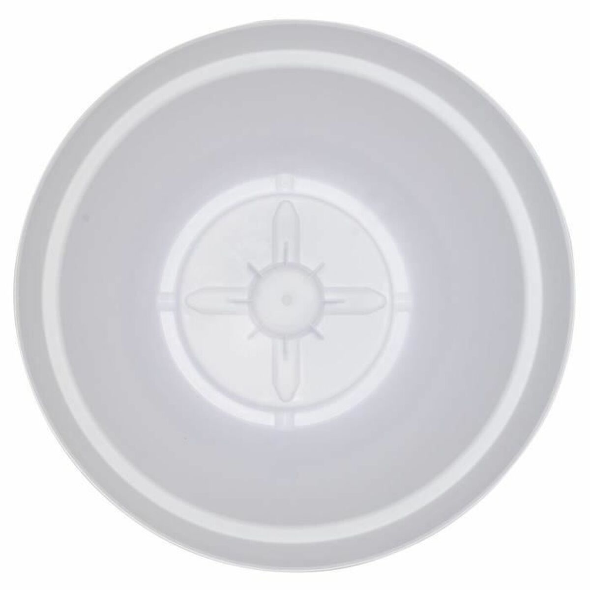 Maceta Riviera Blanco Plástico Cuadrada Ø 50 cm