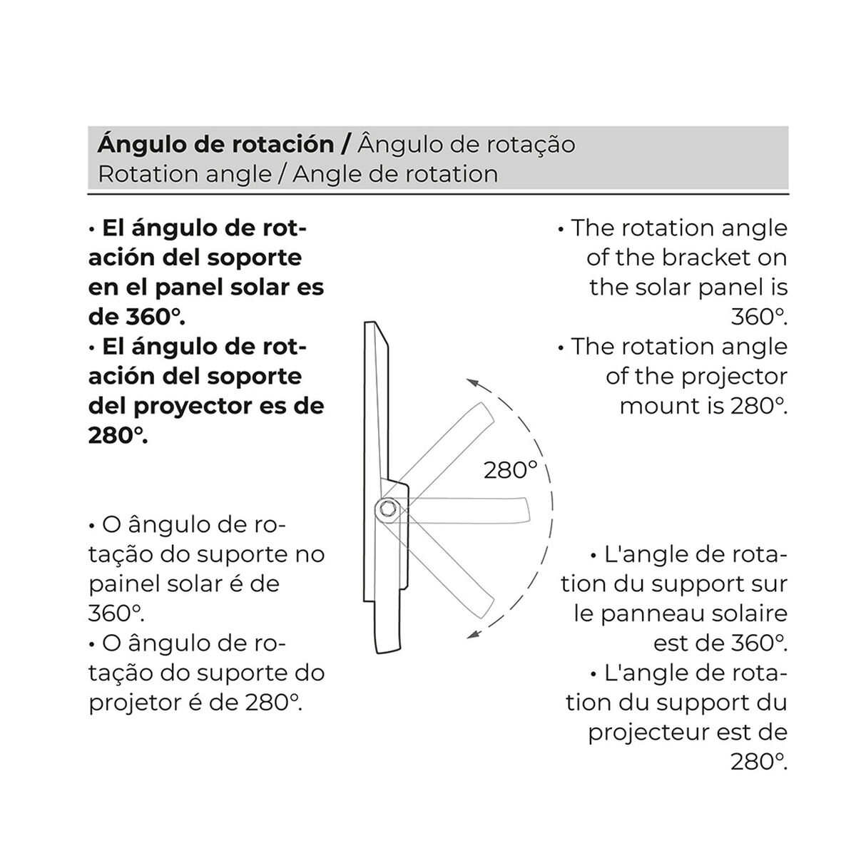 Foco Proyector EDM 31855 200 W 1500 lm Mando a distancia Panel solar fotovoltaico (6500 K)