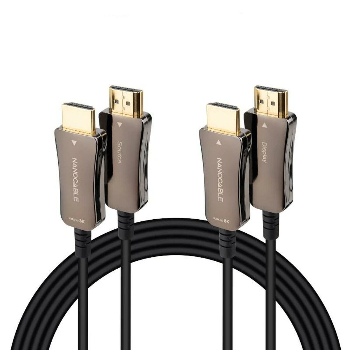 Cable HDMI NANOCABLE 10.15.2150 8k ultra hd 48 gbit/s 50 m Negro