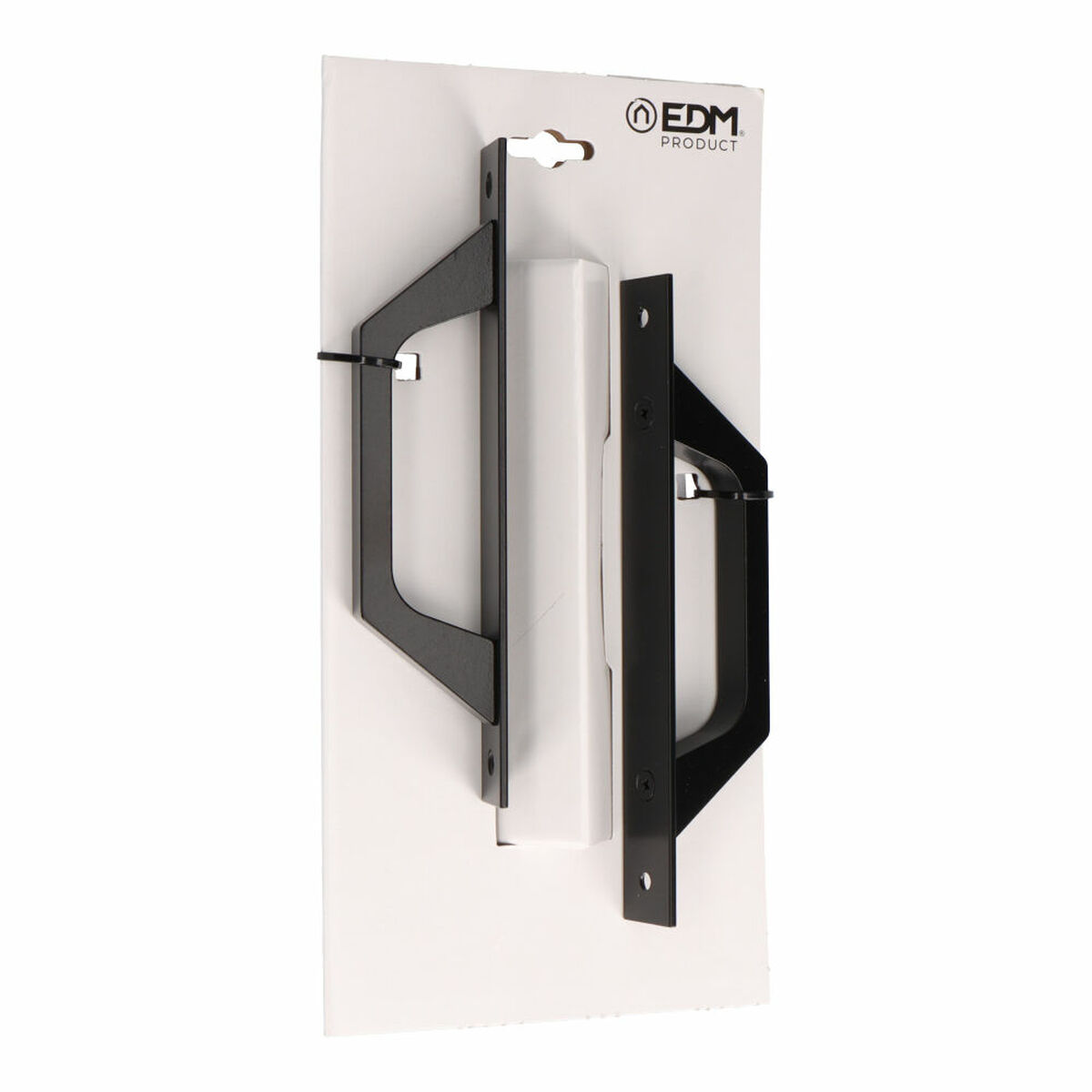 Asas EDM 85460 6804 Negro Aluminio Recta 200 x 25 mm (2 Unidades)