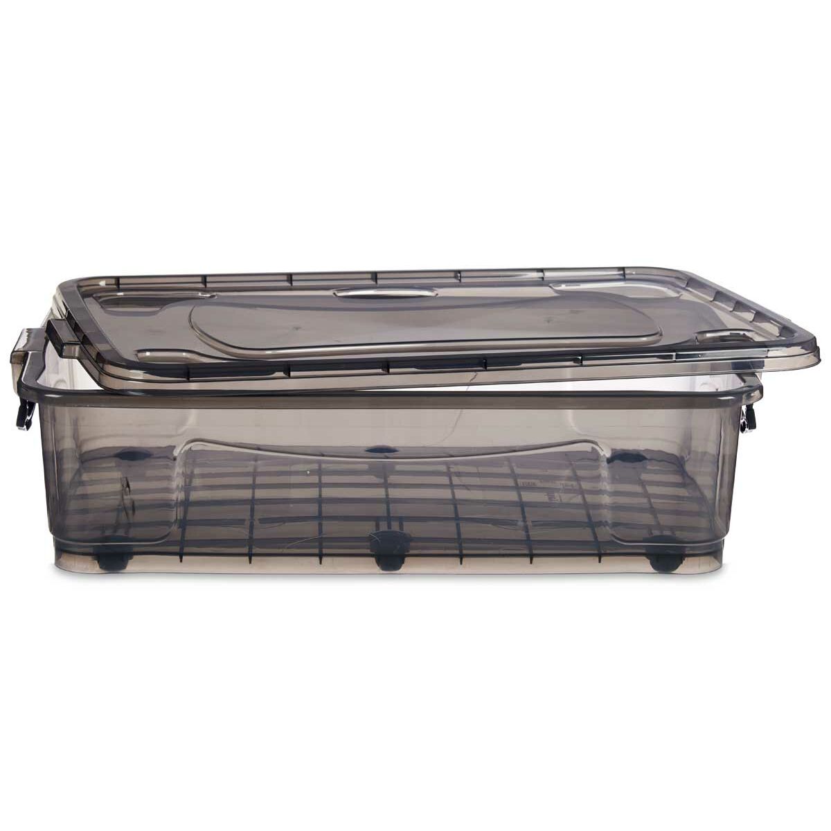 Caja de Almacenamiento con Ruedas Kipit Antracita Plástico 40 L 46,5 x 20 x 72,5 cm (6 Unidades)