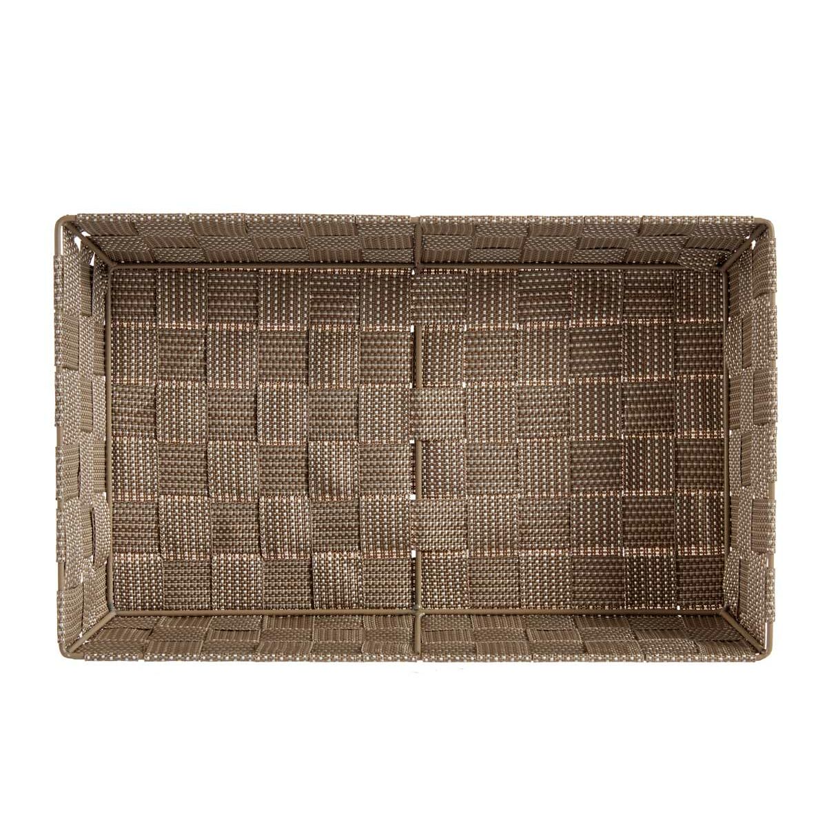 Cesta Multiusos Kipit Beige Poliéster Tela Trenzada 3,8 L (18 Unidades)