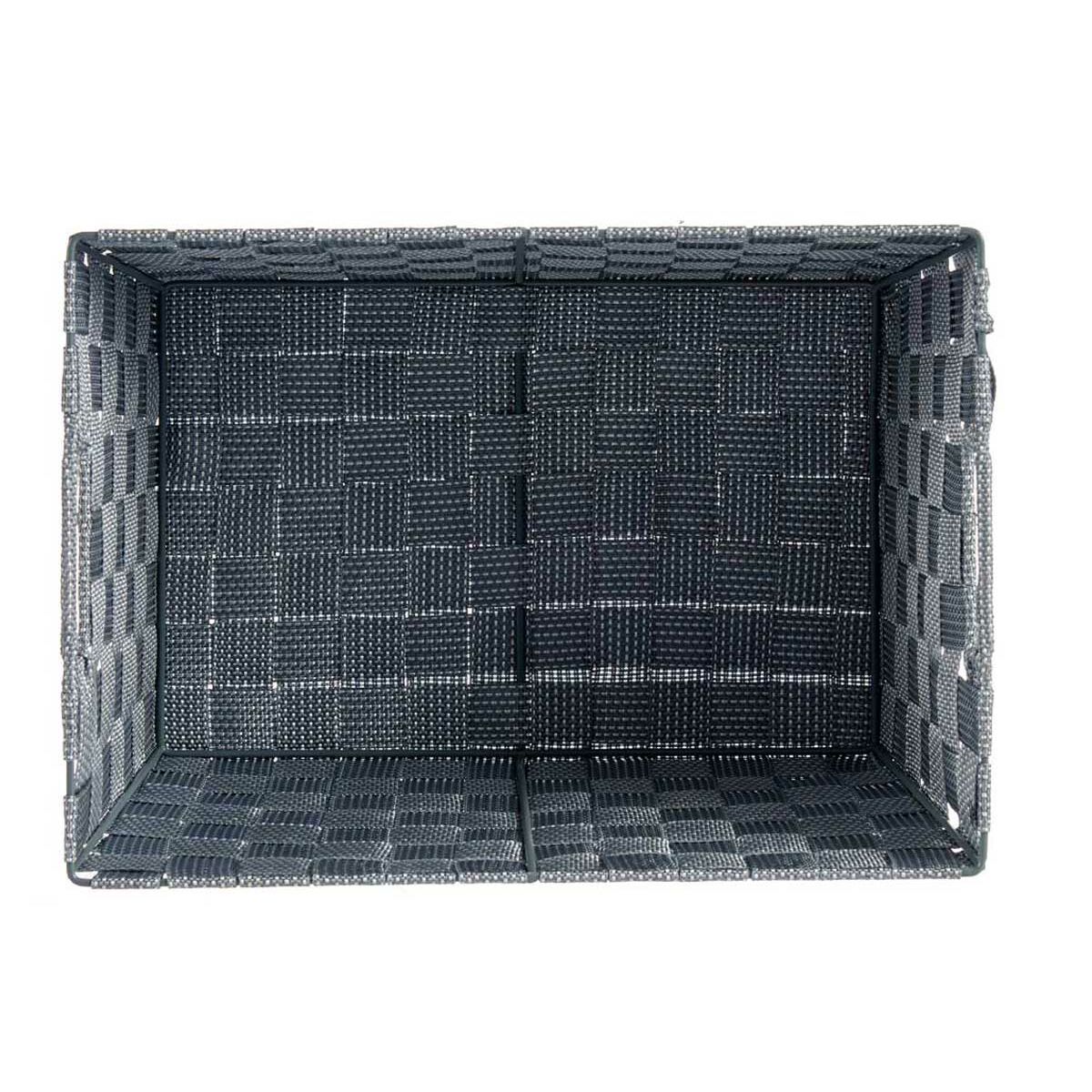 Cesto para la Ropa Kipit Gris Tela Trenzada 10 L 25 x 20,5 x 35 cm (12 Unidades)