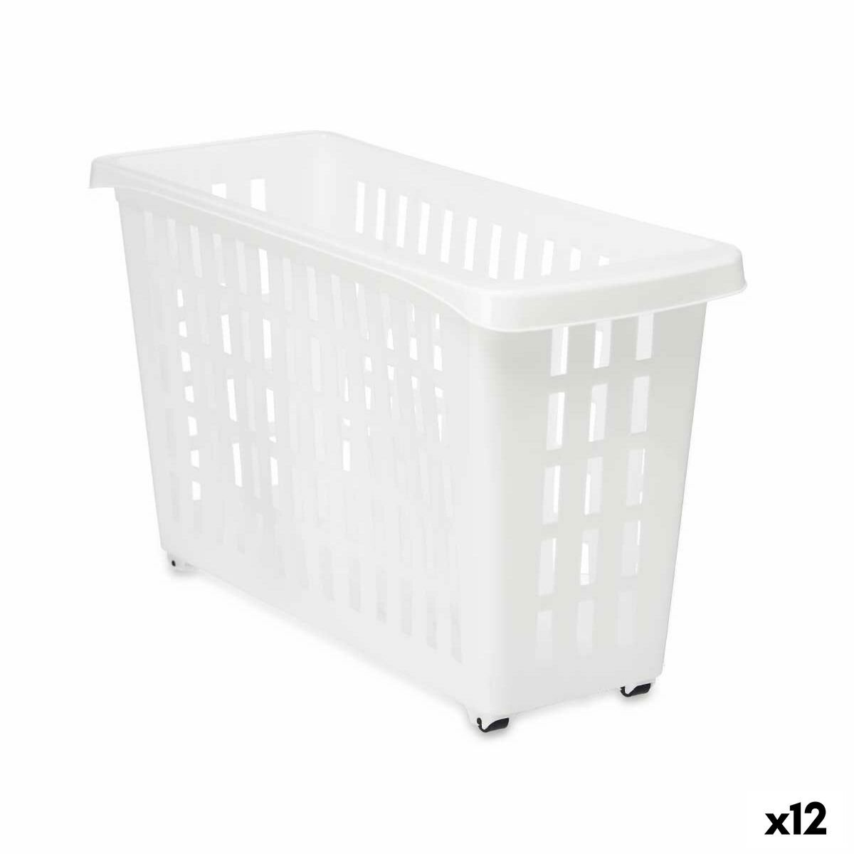 Organizador para Armario de Cocina Kipit Blanco 17,5 x 26 x 46 cm Con ruedas (12 Unidades)