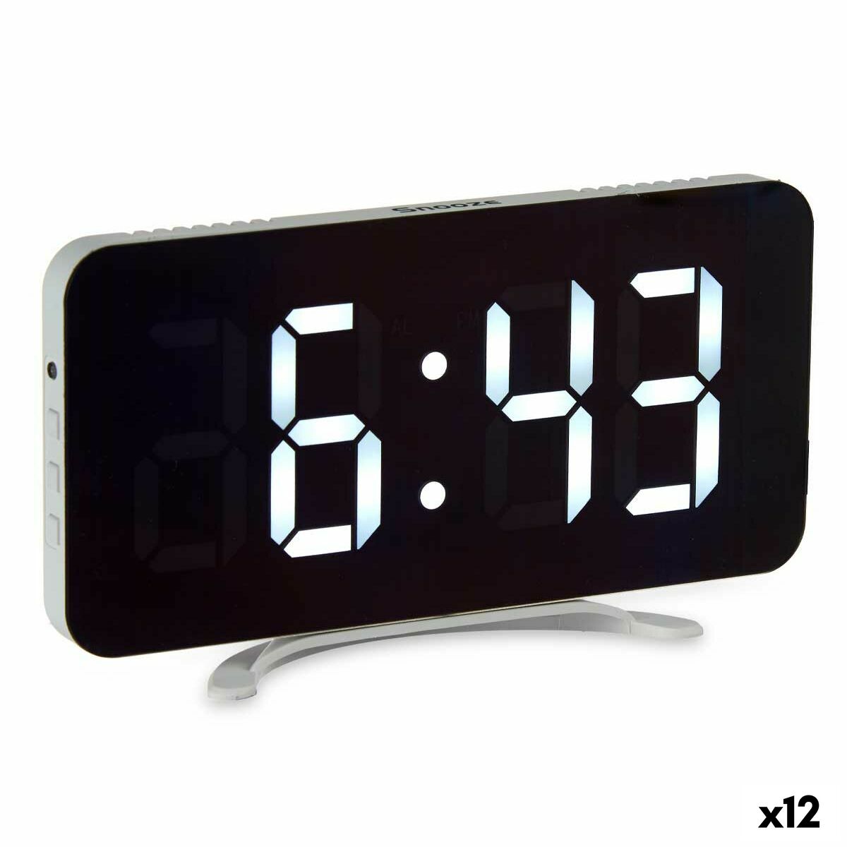 Reloj Digital de Sobremesa Gift Decor Blanco (12 Unidades)