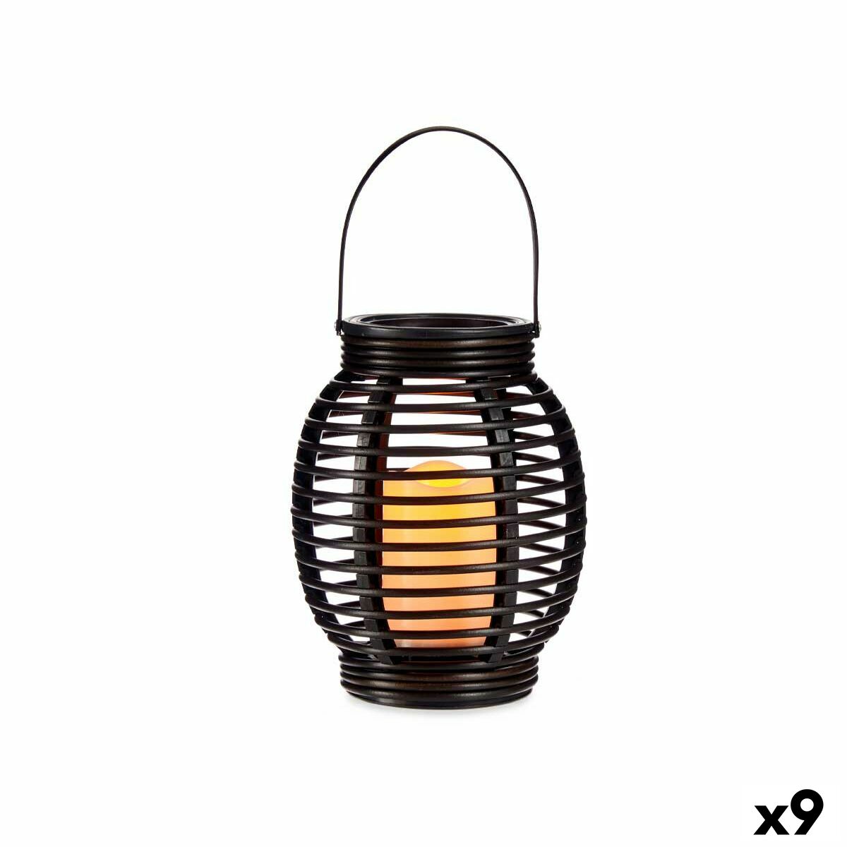Farol LED Ibergarden Gris oscuro Plástico 16 x 20 x 16 cm (9 Unidades)