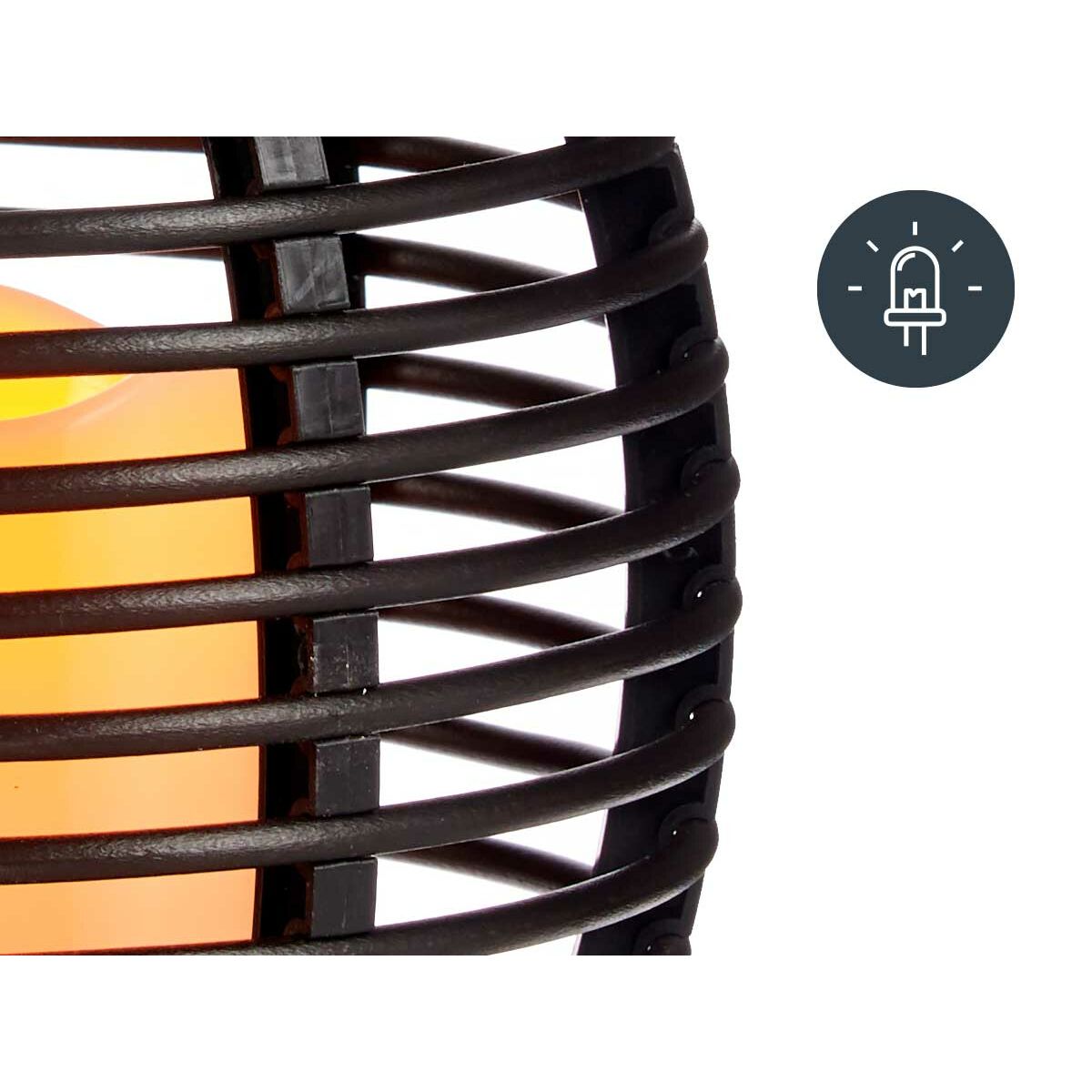 Farol LED Ibergarden Gris oscuro Plástico 16 x 20 x 16 cm (9 Unidades)