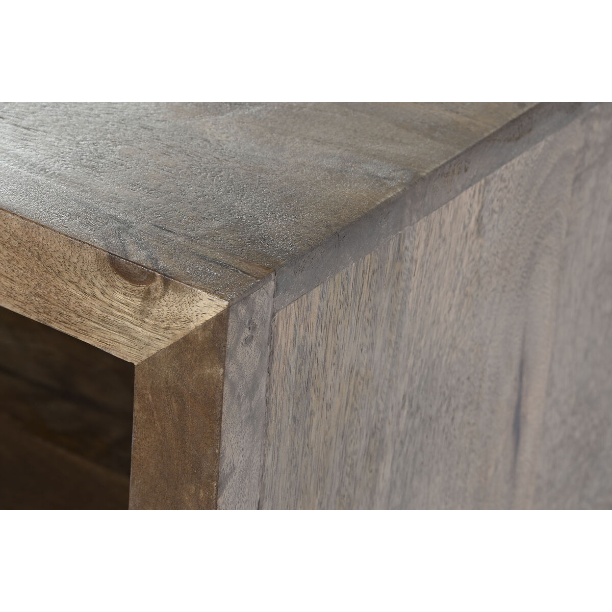 Aparador DKD Home Decor Marrón Negro Cristal Madera de mango 90 x 40 x 90 cm